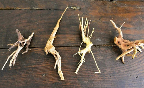 NANO Spiderwood! (4~6 inches) - For Aquarium/Terrarium/Reptile/Plant Succulent Cacti Substrate Habitat Decor-SQ7609479